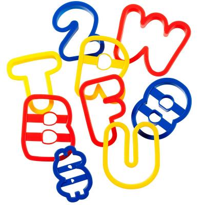 Juego 50 cortadores galletas n�meros y letras