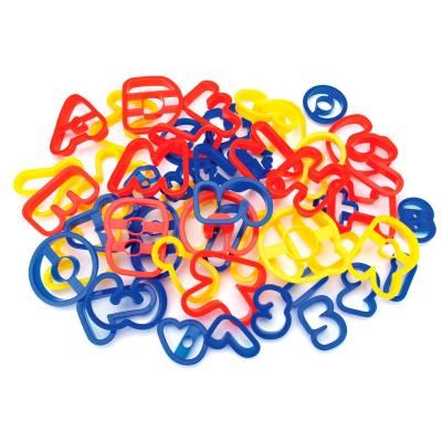 Juego 50 cortadores galletas n�meros y letras