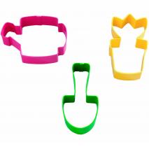 Juego 3 cortadores galletas Jardn