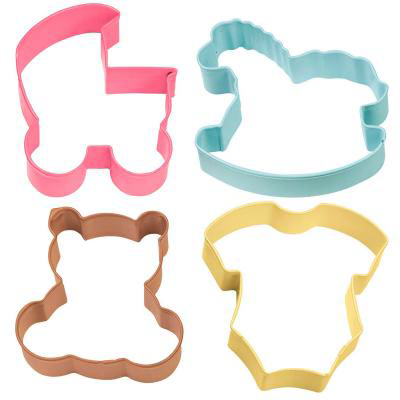 Juego 4 cortadores galletas baby