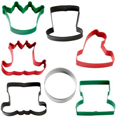 Set 7 cortadores galletas metlicos Navidad carac