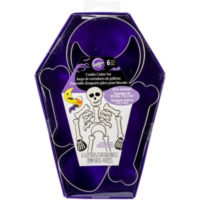 Set 6 cortadores galletas Esqueleto