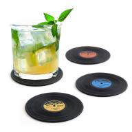 4 posavasos disco vinilo The coaster