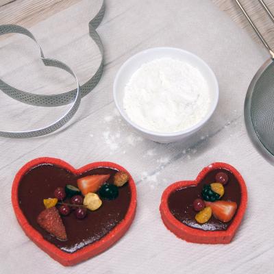 Anillo tarta perforado De buyer corazn