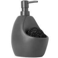 Dosificador cer�mico de jab�n con estropajo