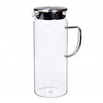 Jarra agua cristal nevera con tapa 1,5 L