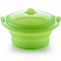 Vaporera silicona plegable translcida verde