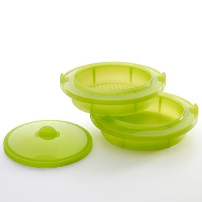 Vaporera silicona Lekue 2 pisos