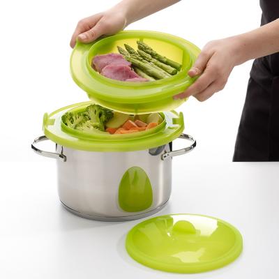 Vaporera silicona Lekue 2 pisos