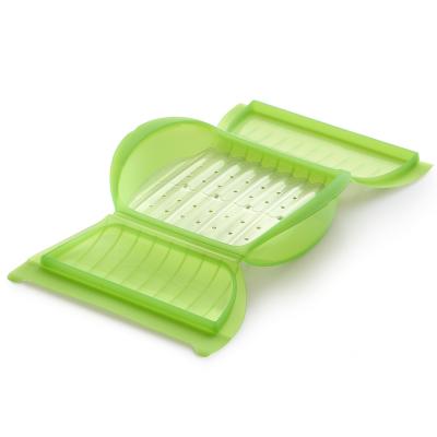 Estuche vapor papillote grande 3-4 bandeja verde