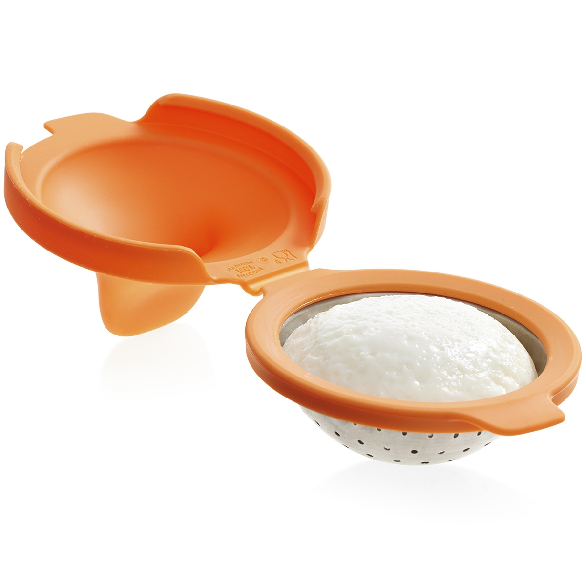 Escalfador de huevos embalaje de caja de Kraft sin BPA para microondas o cocina de huevo Vasos de silicona para escalfar huevos con soporte de anillo 