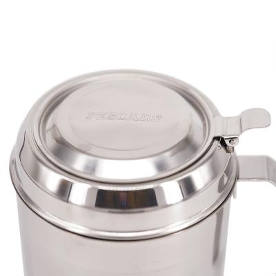 Grasera con tapa y colador