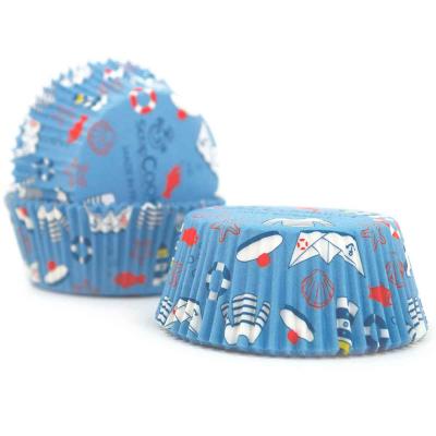 Papel cupcakes marinero x36