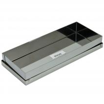 Molde turr�n acero inox. 22x9x3 cm