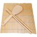 Set 3 piezas esterilla sushi mat bamb 24x24 cm
