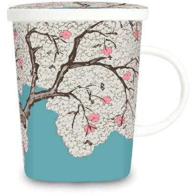 Taza de t con filtro rbol Sakura