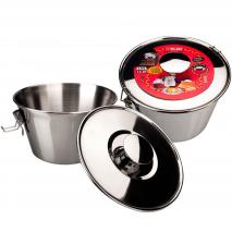 Flanero con tapa y cierre inox. 18 cm 