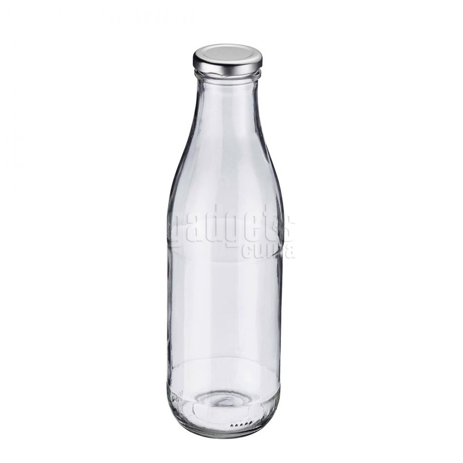 Amici Home Botellas de vidrio herméticas facetadas, botellas de vidrio  ecológicas con tapa abatible, con tapa hermética, botellas de vidrio con  tapas