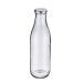 Botella zumos y leche cristal con tapa