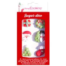 Set 6 decoracions de sucre Nadal