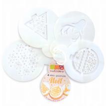 Set 4 stencils navidad 6 cm