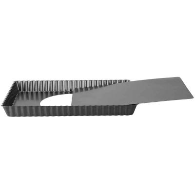 Molde rectangular tartaleta móvil 36x13 cm