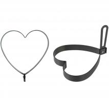 Molde huevo frito met�lico antiadherente coraz�n 