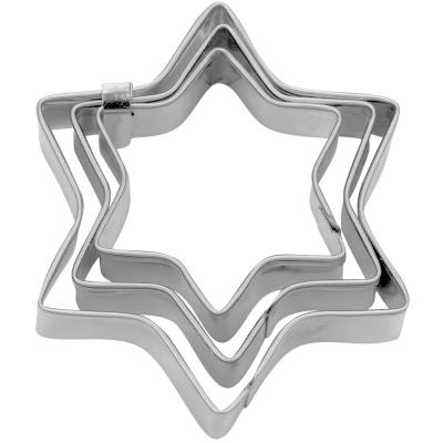 Juego 3 cortadores galletas Estrella mini