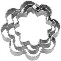 Set 3 talladors galetes Flors mini