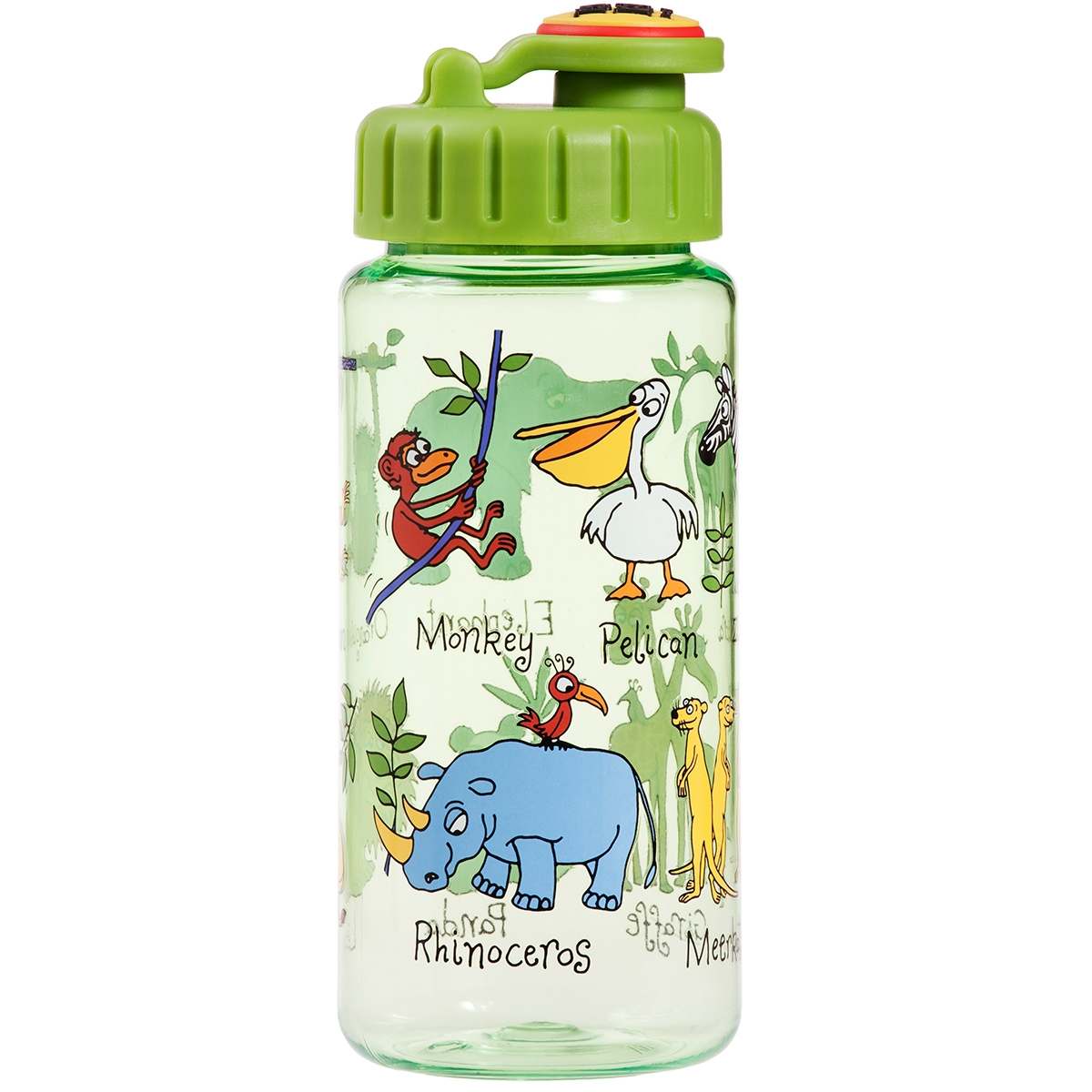 Botella agua con pajita Jungla | Gadgets & Cuina