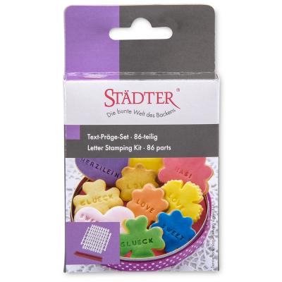 Set letras y n�meros sello galletas