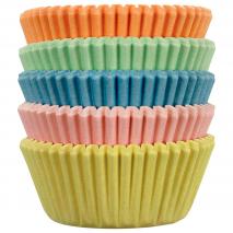 Paper mini cupcakes Pastel x100