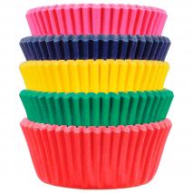 Papel mini cupcakes x100 Carnival 5 colores