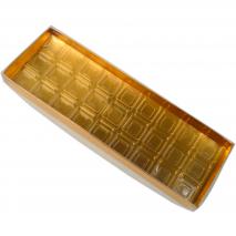 Caja para 27 bombones dorada