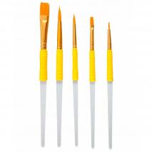 Juego 5 pinceles decoraci�n PME