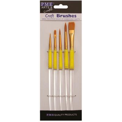 Juego 5 pinceles decoraci�n PME