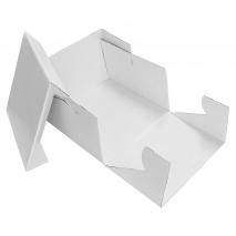 Caja para pasteles cuadrada blanca