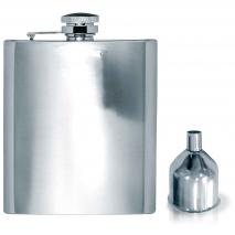 Petaca acero con embudo 200 ml