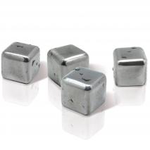 Set 4 cubitos acero inoxidable