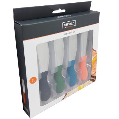 Set 4 cuchillos para untar colores