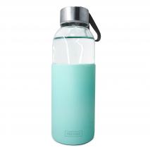 Botella cristal con banda silicona