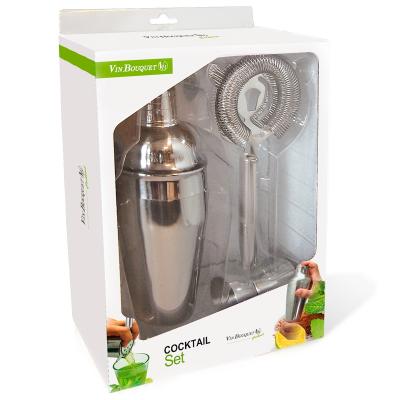 Set de cocteler�a 3 piezas inox
