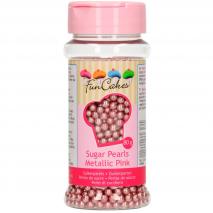 Sprinkles perlas azúcar 80 g rosa brillante