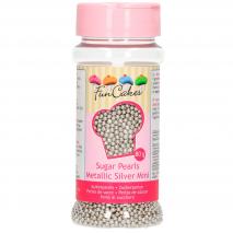 Sprinkles nonpareils 2 mm 80 g metálico plata