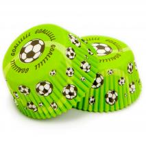 Papel cupcakes Ftbol x50