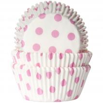 Papel cupcakes Polkadot x50