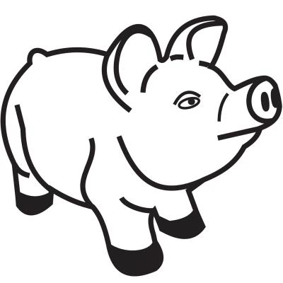 Molde Mona Pascua chocolate Cerdito