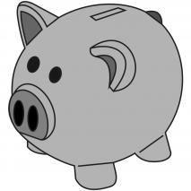 Molde Mona Pascua chocolate Hucha cerdito