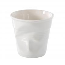 Taza espresso arrugada Revol blanco