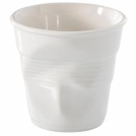 Taza capuccino arrugada 180 ml blanco